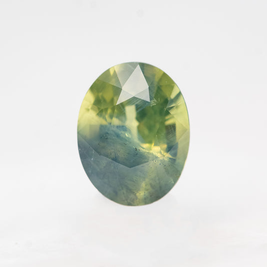 1.19 Carat Bicolor Blue and Green Oval Sapphire for Custom Work - Inventory Code BCOS119 - Midwinter Co. Alternative Bridal Rings and Modern Fine Jewelry