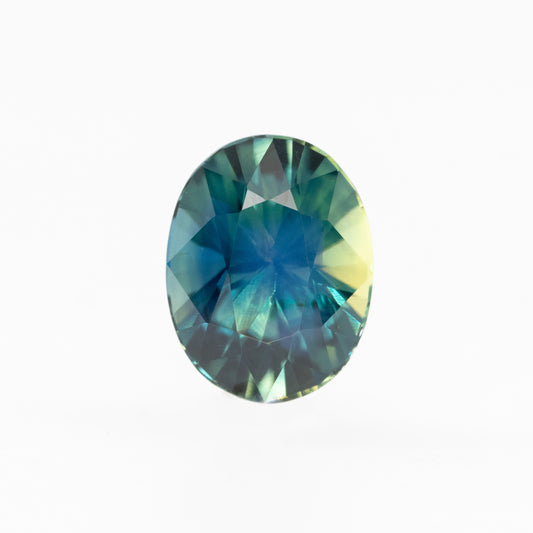 CAELEN (J) 2.07 Carat Bicolor Oval Sapphire for Custom Work - Inventory Code BCOS207 - Midwinter Co. Alternative Bridal Rings and Modern Fine Jewelry