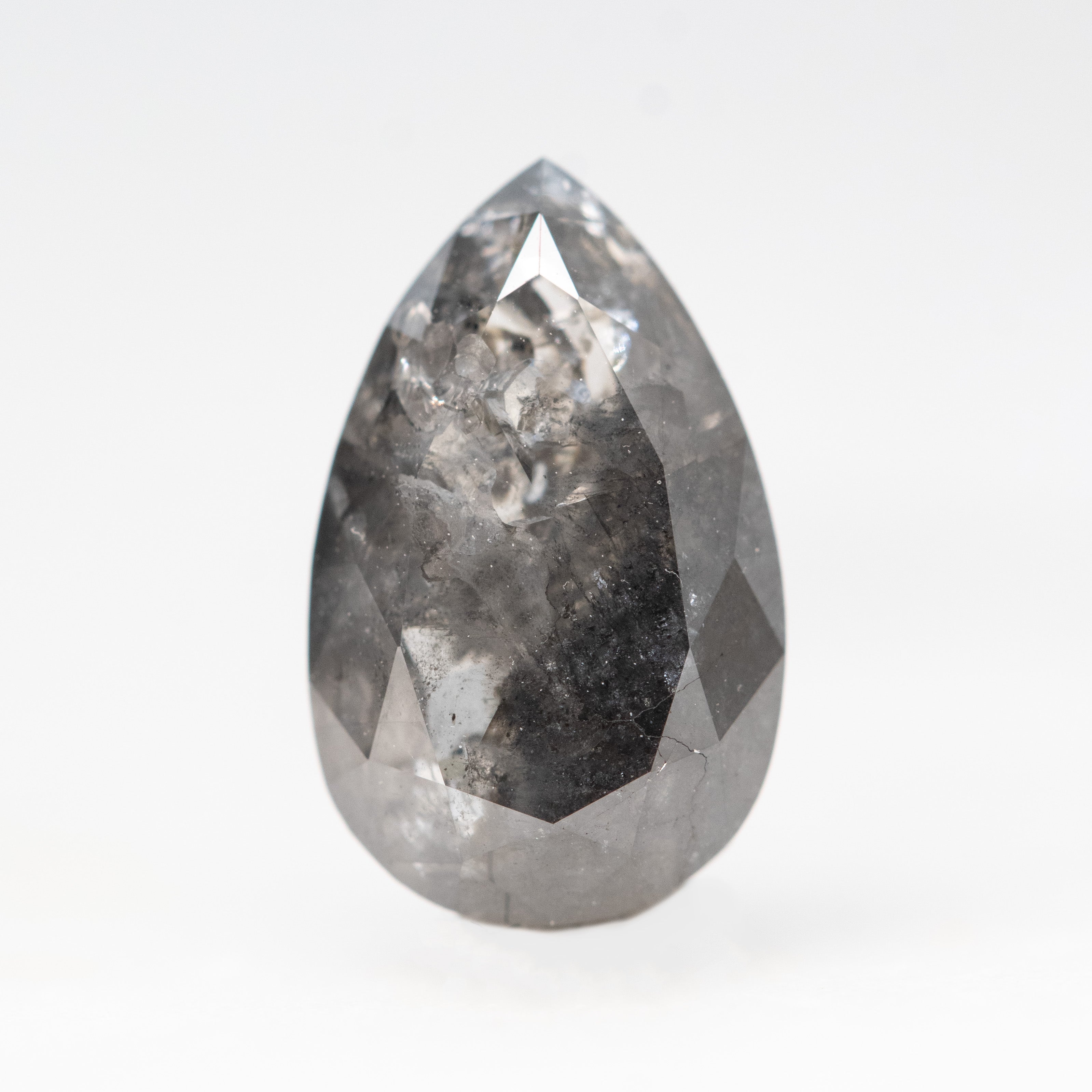 Pear Shaped Salt And Pepper Diamonds For Sale Carat Pear Black