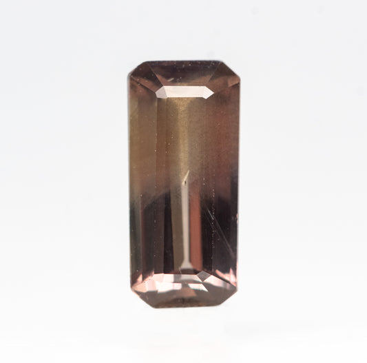 1.68 Carat Brown Emerald Cut Sapphire for Custom Work - Inventory Code BECS168 - Midwinter Co. Alternative Bridal Rings and Modern Fine Jewelry