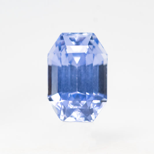 1.85 Carat Emerald Cut Cornflower Blue Sapphire for Custom Work - Inventory Code BES185 - Midwinter Co. Alternative Bridal Rings and Modern Fine Jewelry