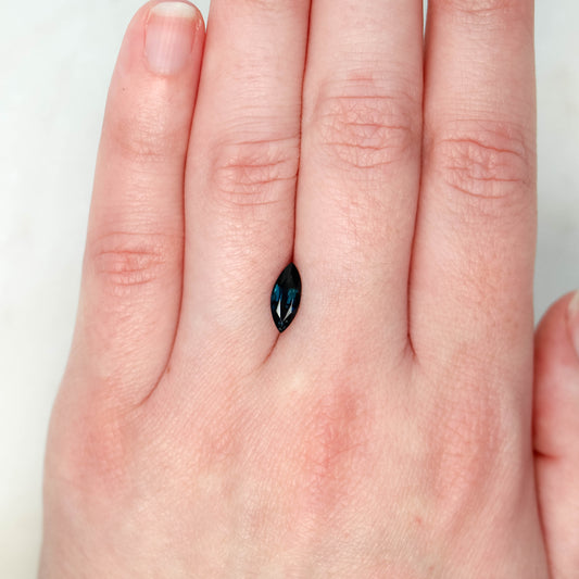 1.00 Carat Blue Marquise Sapphire for Custom Work - Inventory Code BMS100 - Midwinter Co. Alternative Bridal Rings and Modern Fine Jewelry