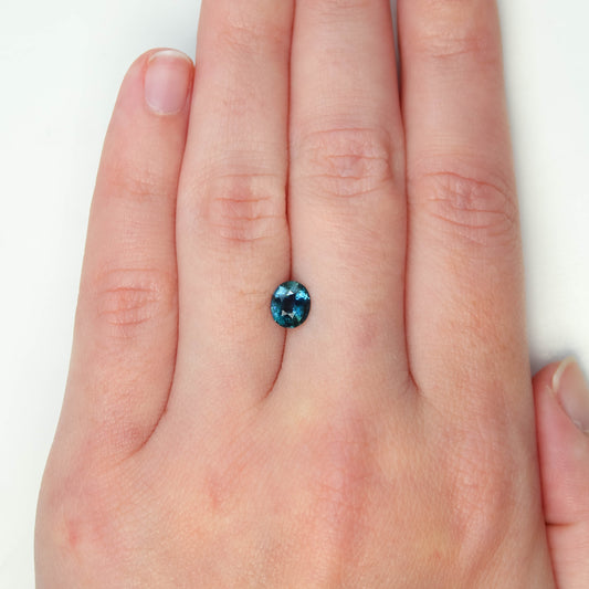 1.08 Carat Blue Oval Sapphire for Custom Work - Inventory Code BOS108 - Midwinter Co. Alternative Bridal Rings and Modern Fine Jewelry