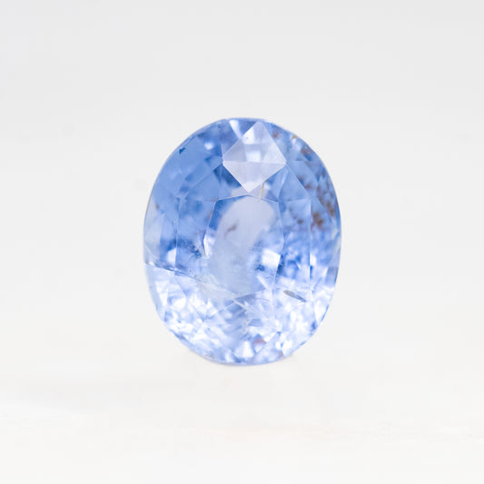 1.80 Carat Light Blue Oval Sapphire for Custom Work - Inventory Code BOS180 - Midwinter Co. Alternative Bridal Rings and Modern Fine Jewelry