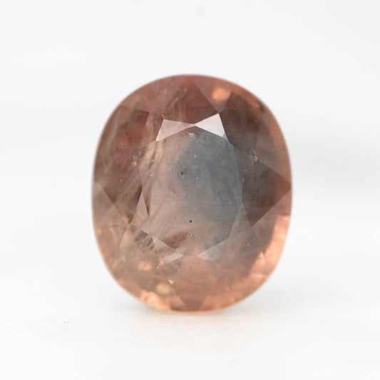 2.47 Carat Bicolor Golden Brown & Blue Oval Sapphire for Custom Work - Inventory Code BOS247 - Midwinter Co. Alternative Bridal Rings and Modern Fine Jewelry