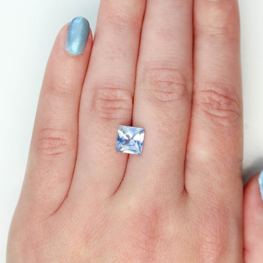 2.64 Carat Opalescent Princess Cut Sapphire for Custom Work - Inventory Code BPCS264