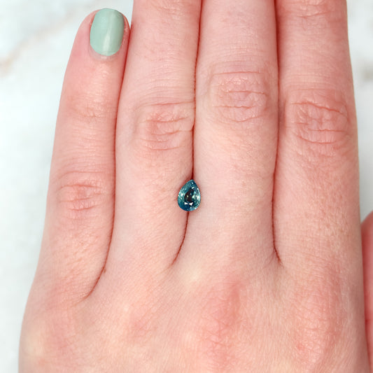 1.02 Carat Light Blue Pear Sapphire for Custom Work - Inventory Code BPS102 - Midwinter Co. Alternative Bridal Rings and Modern Fine Jewelry