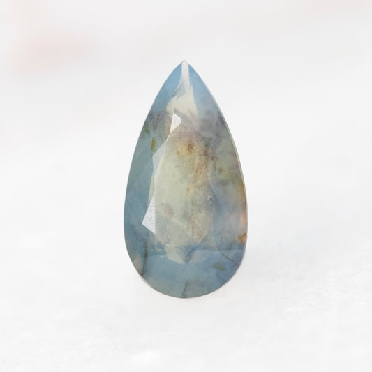 1.02 Carat Slightly Opalescent Blue Pear Sapphire for Custom Work - Inventory Code BPS102 - Midwinter Co. Alternative Bridal Rings and Modern Fine Jewelry