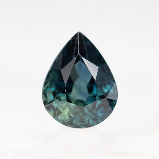 2.35 Carat Teal Blue Pear Sapphire for Custom Work - Inventory Code TPS235 - Midwinter Co. Alternative Bridal Rings and Modern Fine Jewelry