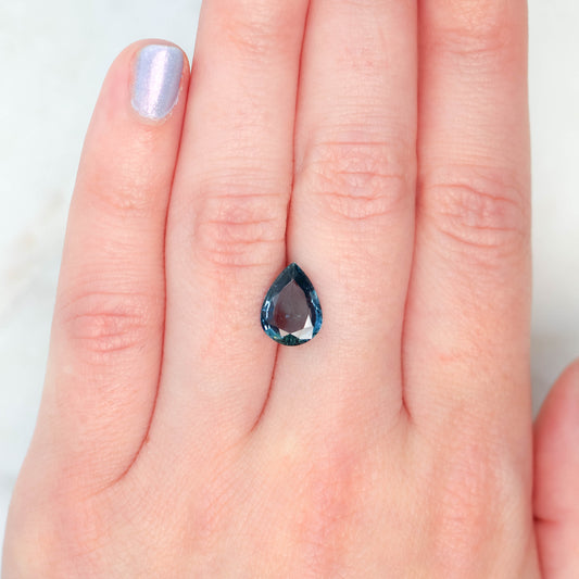 2.72 Carat Clear Blue Pear Sapphire for Custom Work - Inventory Code BPS272 - Midwinter Co. Alternative Bridal Rings and Modern Fine Jewelry