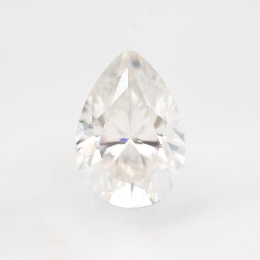 1.98 Carat Clear White Pear Moissanite for Custom Work - Inventory Code CCP198 - Midwinter Co. Alternative Bridal Rings and Modern Fine Jewelry