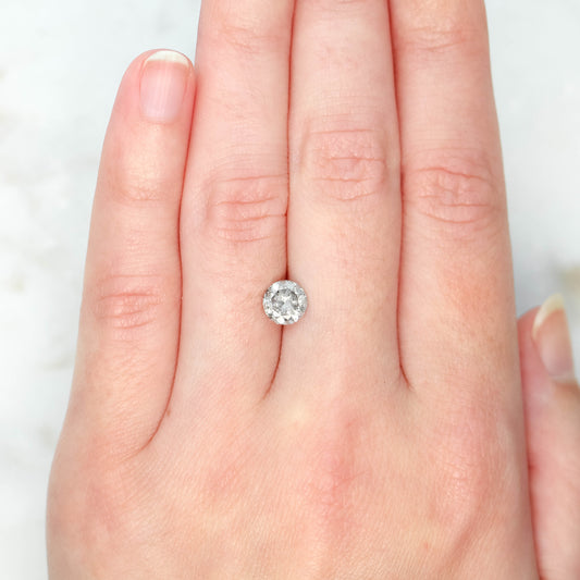 1.20 Carat Light Gray Round Diamond for Custom Work - Inventory Code CCR120 - Midwinter Co. Alternative Bridal Rings and Modern Fine Jewelry