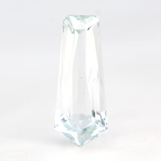 2.49 Carat Shield Cut Aquamarine for Custom Work - Inventory Code CSA249 - Midwinter Co. Alternative Bridal Rings and Modern Fine Jewelry