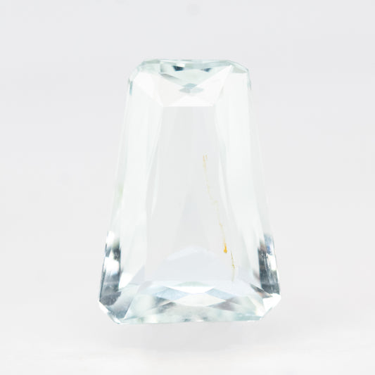 2.07 Carat Clear Trapezoid Aquamarine for Custom Work - Inventory Code CTA207 - Midwinter Co. Alternative Bridal Rings and Modern Fine Jewelry