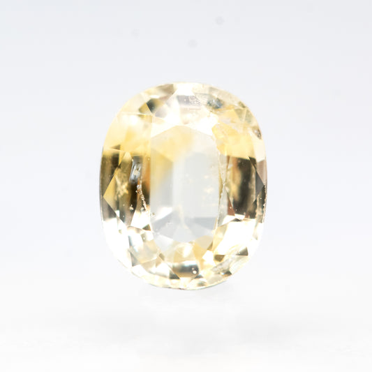 1.19 Carat Yellow Oval Sapphire for Custom Work - Inventory Code CYS119 - Midwinter Co. Alternative Bridal Rings and Modern Fine Jewelry