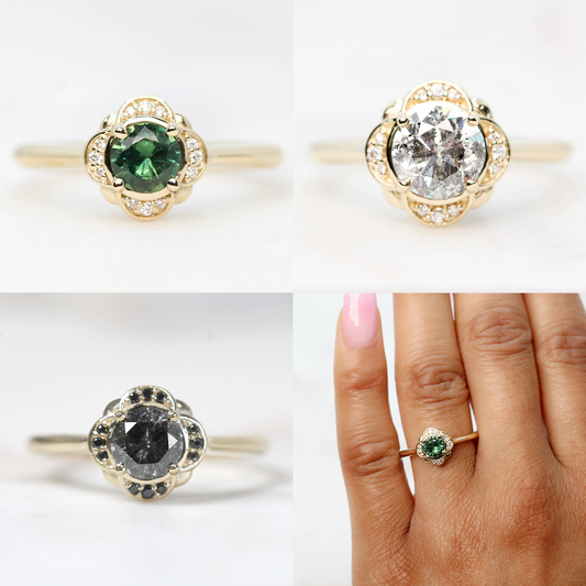 Clover Setting - Midwinter Co. Alternative Bridal Rings and Modern Fine Jewelry