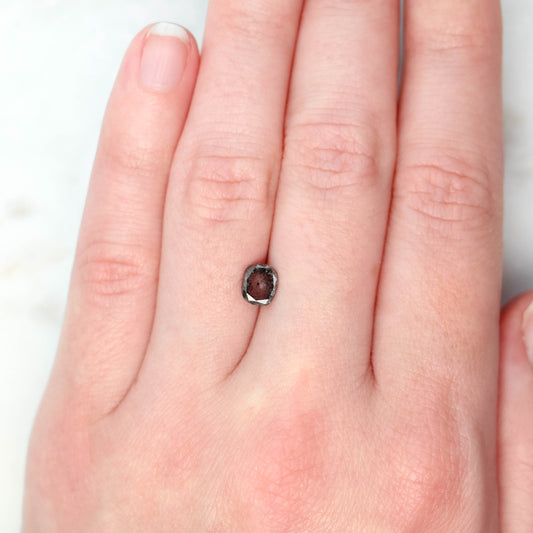 1.03 Carat Oval Salt and Pepper Diamond for Custom Work - Inventory Code DCRO103 - Midwinter Co. Alternative Bridal Rings and Modern Fine Jewelry