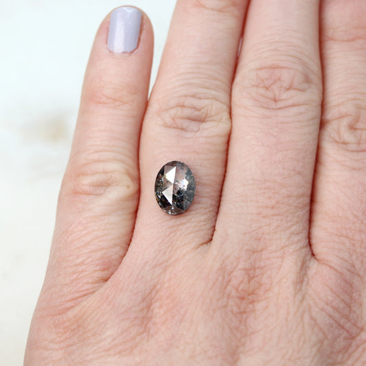 2.95 Carat Dark and Clear Oval Diamond for Custom Work - Inventory Code DCO295 - Midwinter Co. Alternative Bridal Rings and Modern Fine Jewelry