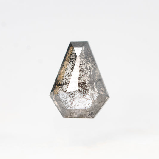 0.61 Carat Dark and Clear Shield Salt and Pepper Diamond for Custom Work - Inventory Code DCS061 - Midwinter Co. Alternative Bridal Rings and Modern Fine Jewelry