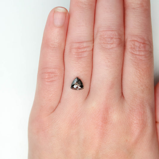 1.51 Carat Trillion Salt and Pepper Diamond for Custom Work - Inventory Code DCT151 - Midwinter Co. Alternative Bridal Rings and Modern Fine Jewelry