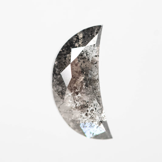 2.73 Carat Dark Gray Salt and Pepper Crescent Diamond for Custom Work - Inventory Code DSC273 - Midwinter Co. Alternative Bridal Rings and Modern Fine Jewelry