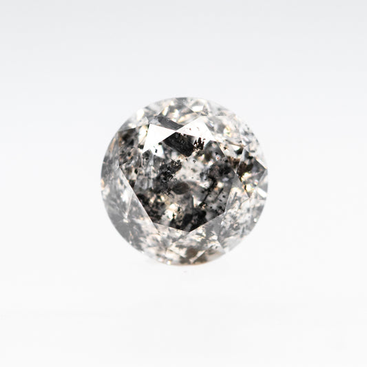 0.72 Carat Dark Gray Round Diamond for Custom Work - Inventory Code DSR072 - Midwinter Co. Alternative Bridal Rings and Modern Fine Jewelry