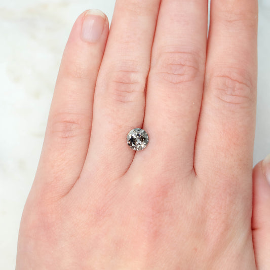 1.24 Carat Round Dark Champagne Salt and Pepper Diamond for Custom Work - Inventory Code DSR124 - Midwinter Co. Alternative Bridal Rings and Modern Fine Jewelry