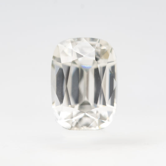 2.20 Carat Clear Elongated Cushion Cut Sapphire for Custom Work - Inventory Code EACS220 - Midwinter Co. Alternative Bridal Rings and Modern Fine Jewelry