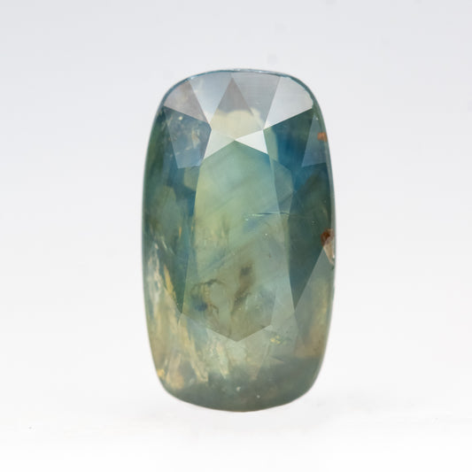 3.37 Carat Teal Elongated Cushion Sapphire for Custom Work - Inventory Code ECTS337 - Midwinter Co. Alternative Bridal Rings and Modern Fine Jewelry