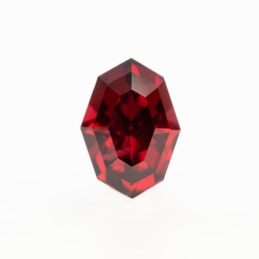2.28 Carat Fancy Geometric Oval Rhodolite Garnet for Custom Work - Inventory Code FCRG228 - Midwinter Co. Alternative Bridal Rings and Modern Fine Jewelry