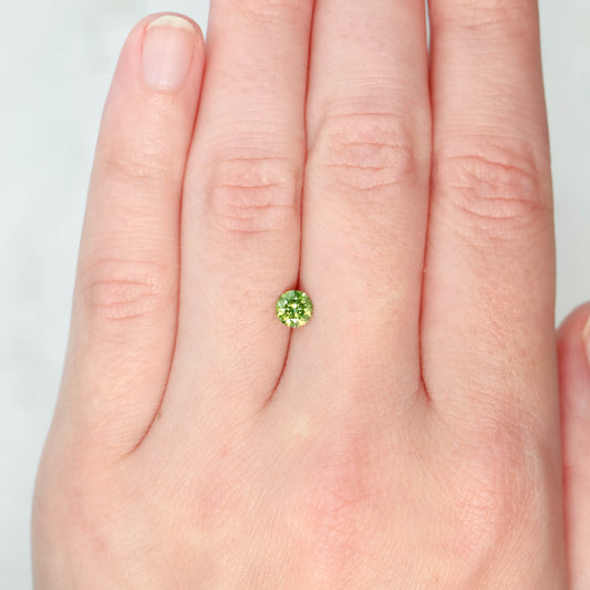 0.50 Carat Certified Light Green Round Diamond for Custom Work - Inventory Code GCCR050 - Midwinter Co. Alternative Bridal Rings and Modern Fine Jewelry