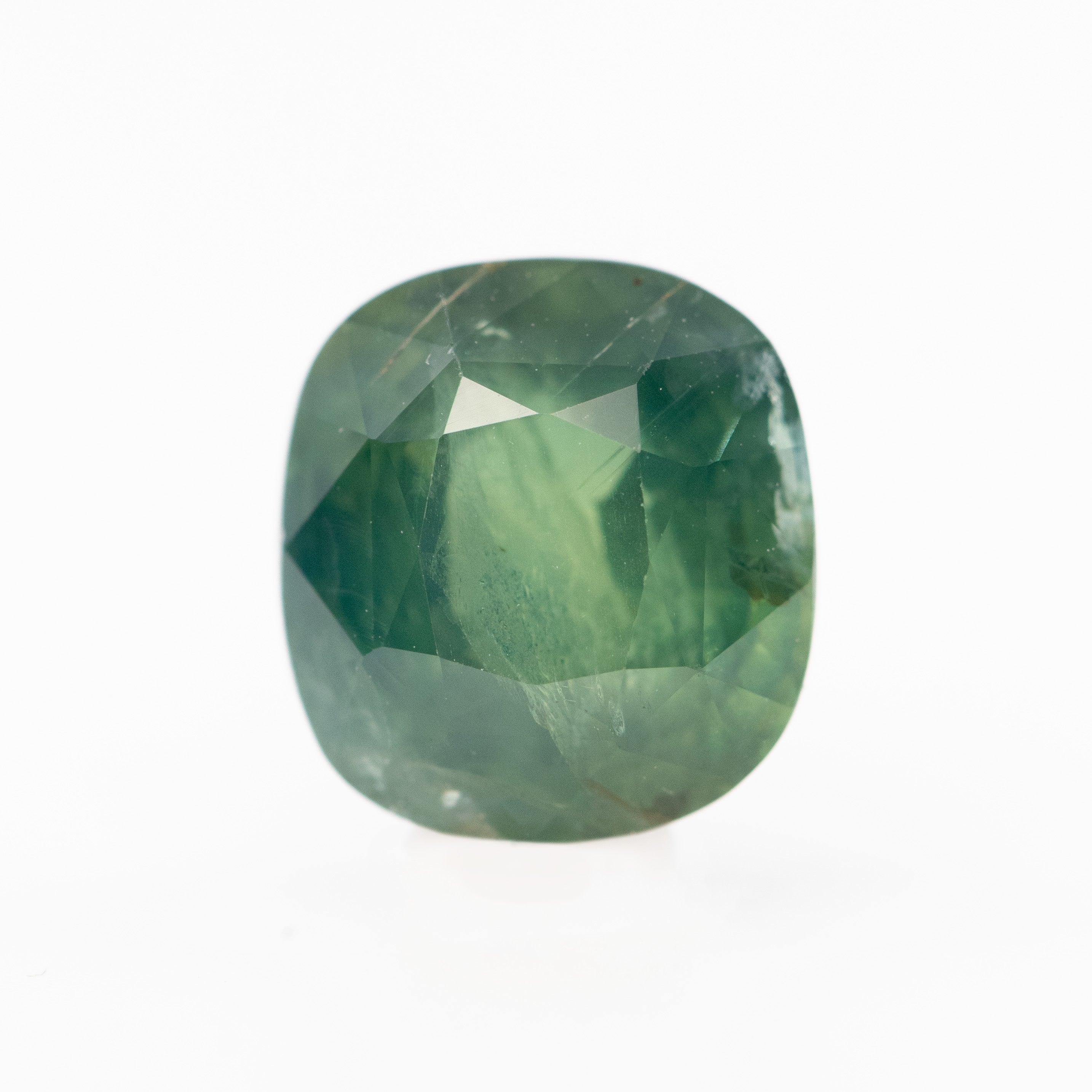 3.78 Carat Green Cushion Cut Sapphire – Midwinter Co