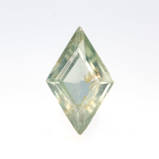 0.78 Carat Green Lozenge Sapphire for Custom Work - Inventory Code GLS078 - Midwinter Co. Alternative Bridal Rings and Modern Fine Jewelry