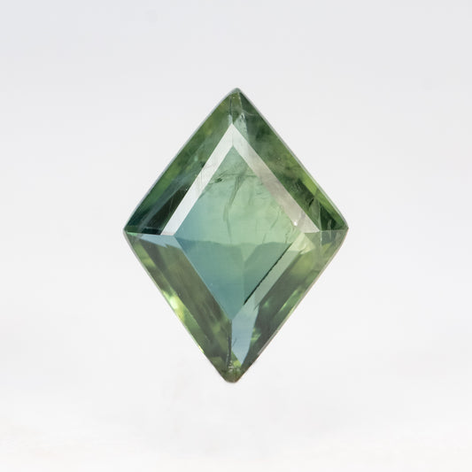 1.33 Carat Green Lozenge Sapphire for Custom Work - Inventory Code GLS133 - Midwinter Co. Alternative Bridal Rings and Modern Fine Jewelry