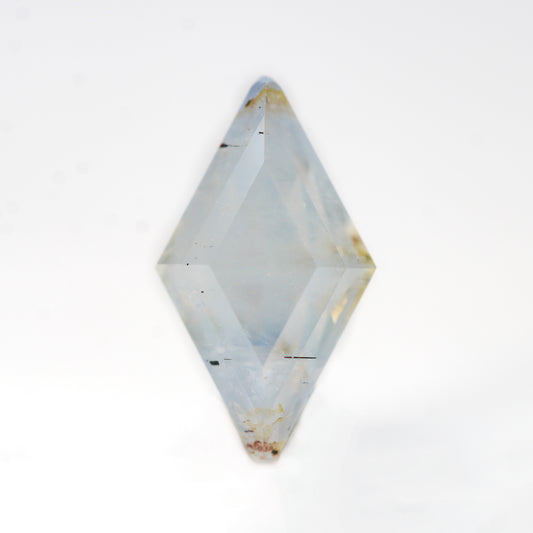 1.96 Carat Opalescent Gray Lozenge Cut Sapphire for Custom Work - Inventory Code GLS196 - Midwinter Co. Alternative Bridal Rings and Modern Fine Jewelry