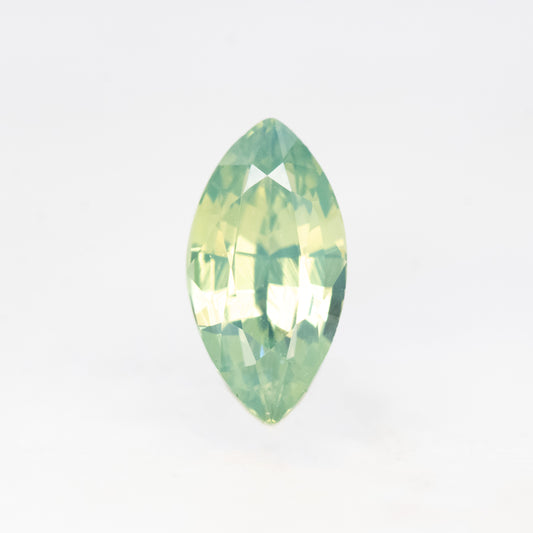 1.30 Carat Light Green Marquise Sapphire for Custom Work - Inventory Code GMS130 - Midwinter Co. Alternative Bridal Rings and Modern Fine Jewelry
