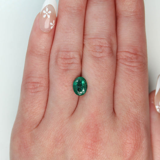 CAELEN (J) 1.80 Carat Oval Emerald for Custom Work - Inventory Code GOE180 - Midwinter Co. Alternative Bridal Rings and Modern Fine Jewelry