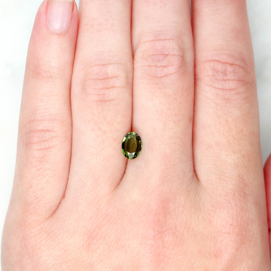 0.93 Carat Green Oval Sapphire for Custom Work - Inventory Code GOS093 - Midwinter Co. Alternative Bridal Rings and Modern Fine Jewelry