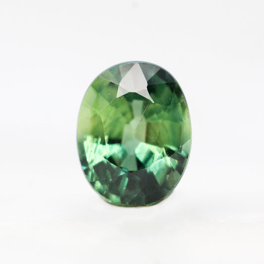 0.95 Carat Green Oval Sapphire for Custom Work - Inventory Code GOS095 - Midwinter Co. Alternative Bridal Rings and Modern Fine Jewelry