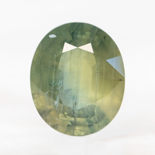 10.53 Carat Green Oval Sapphire for Custom Work - Inventory Code GOS1053 - Midwinter Co. Alternative Bridal Rings and Modern Fine Jewelry