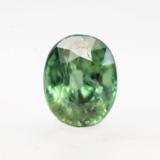 1.23 Carat Green Oval Sapphire for Custom Work - Inventory Code GOS123 - Midwinter Co. Alternative Bridal Rings and Modern Fine Jewelry