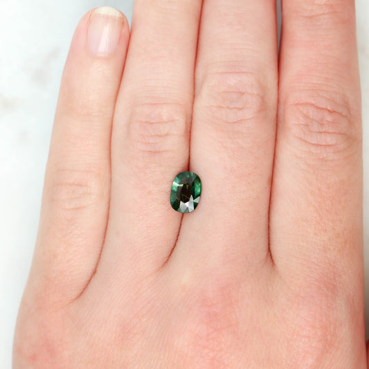 1.31 Carat Green Oval Sapphire for Custom Work - Inventory Code GOS131 - Midwinter Co. Alternative Bridal Rings and Modern Fine Jewelry