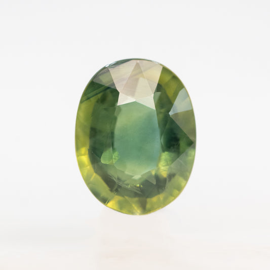 1.42 Carat Green Oval Sapphire for Custom Work - Inventory Code GOS142 - Midwinter Co. Alternative Bridal Rings and Modern Fine Jewelry