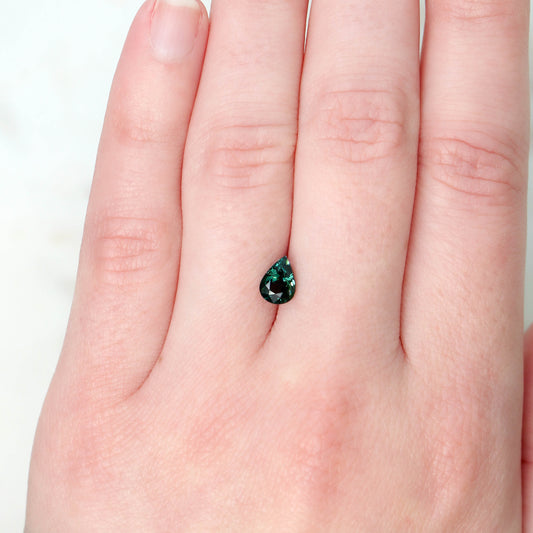 1.05 Carat Green Pear Sapphire for Custom Work - Inventory Code GPS105 - Midwinter Co. Alternative Bridal Rings and Modern Fine Jewelry