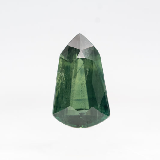 1.17 Carat Green Shield Sapphire for Custom Work - Inventory Code GSS117 - Midwinter Co. Alternative Bridal Rings and Modern Fine Jewelry