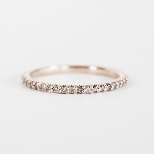 Constance - Pave set, minimal diamond wedding stacking band - Midwinter Co. Alternative Bridal Rings and Modern Fine Jewelry