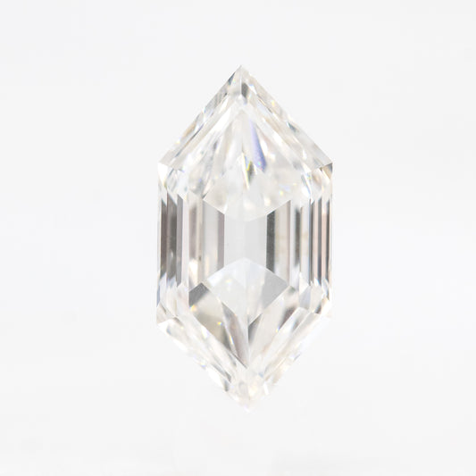 1.06 Carat Certified Lab Grown Elongated Hexagon Diamond for Custom Work - Inventory Code HLD106 - Midwinter Co. Alternative Bridal Rings and Modern Fine Jewelry