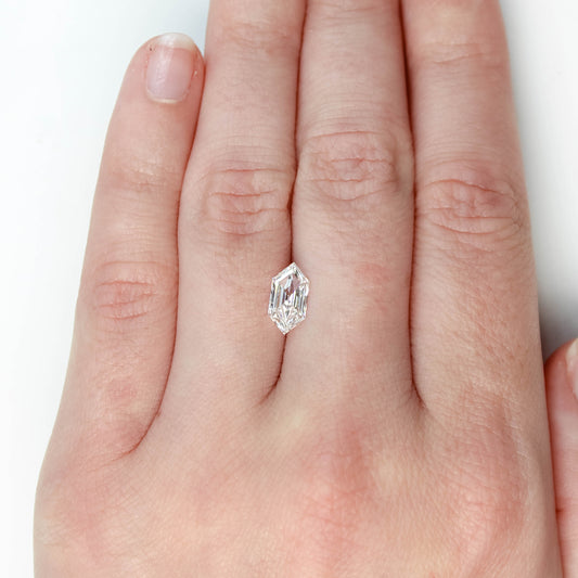 1.11 Carat Certified Hexagon Lab Diamond For Custom Work - Inventory Code HLD111 - Midwinter Co. Alternative Bridal Rings and Modern Fine Jewelry