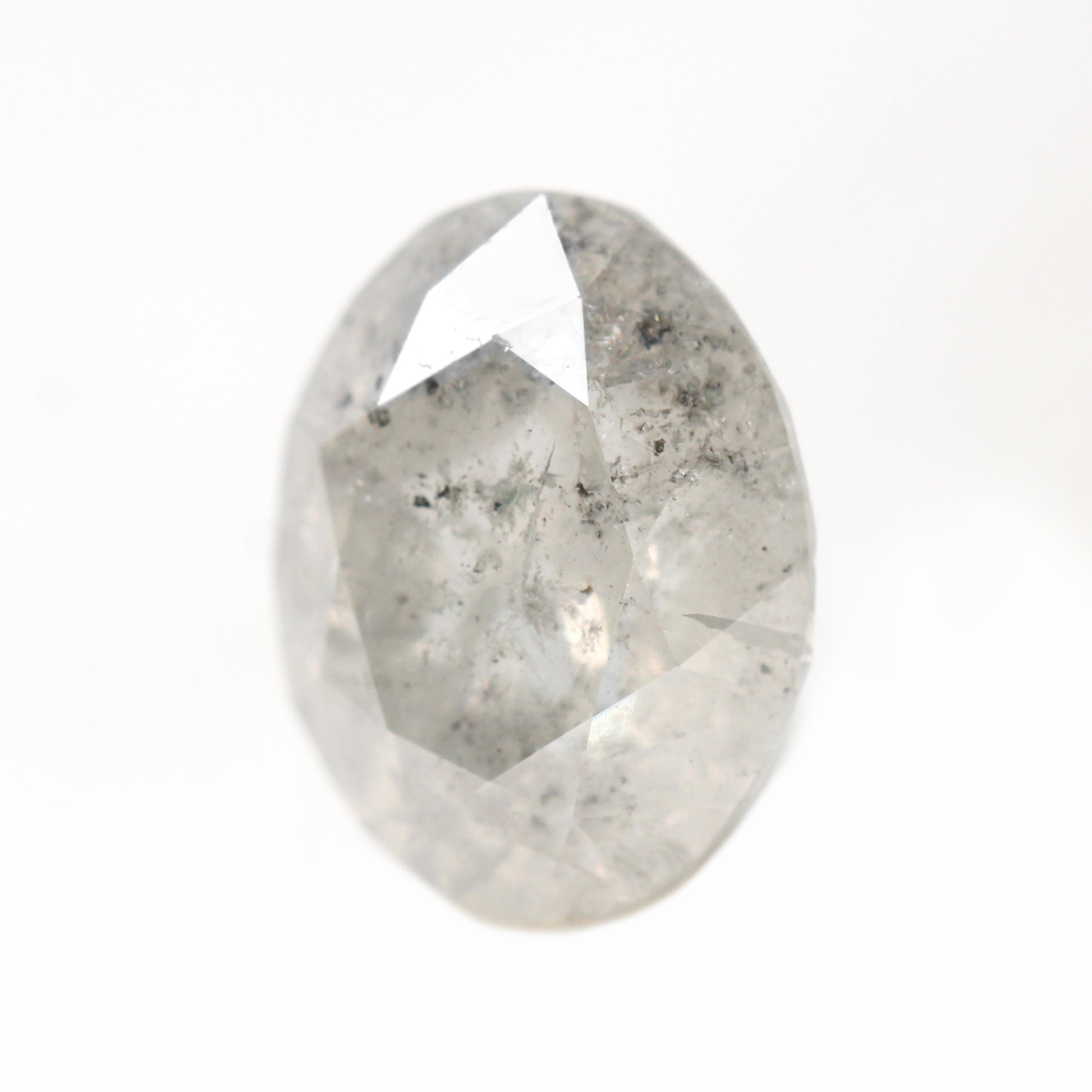 1.95 Carat Light Gray Oval Celestial Diamond for Custom Work - Inventory Code SGO195 - Midwinter Co. Alternative Bridal Rings and Modern Fine Jewelry