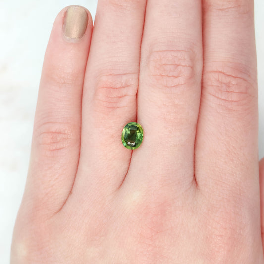1.42 Carat Green Oval Sapphire for Custom Work - Inventory Code GOS142 - Midwinter Co. Alternative Bridal Rings and Modern Fine Jewelry